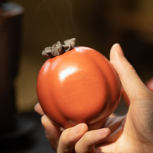 Wholesale Yixing Zisha Host Cups: Persimmon Teacups, Bionic 
