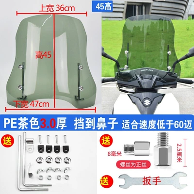 Motorcycle front windshield: vehicle windshields, motorcycle electric - brown-30-thick-45-high-standard-stand-comes-with-a-wrench