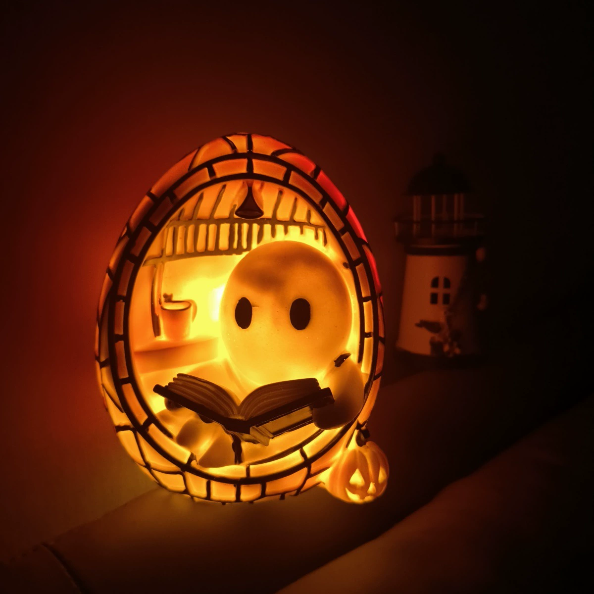 ГлобальнаяHalloween декор для ванной чтения призрак сцена атмосфера креативный настольный декор украшения resin crafts