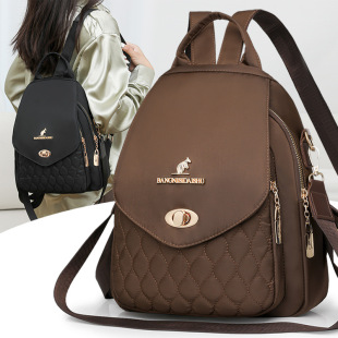 Backpack Women's Lightweight Fashionable All-Match Multi-Function Large Capacity Casual Backpack Women's Bag Small Bag Internet Celebrant
