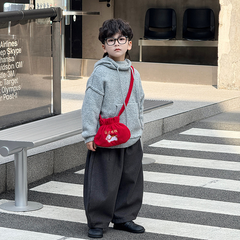 2026 bolsas de Año Nuevo para niños bolsas de Año Nuevo bolsas rojas de Año Nuevo para niños