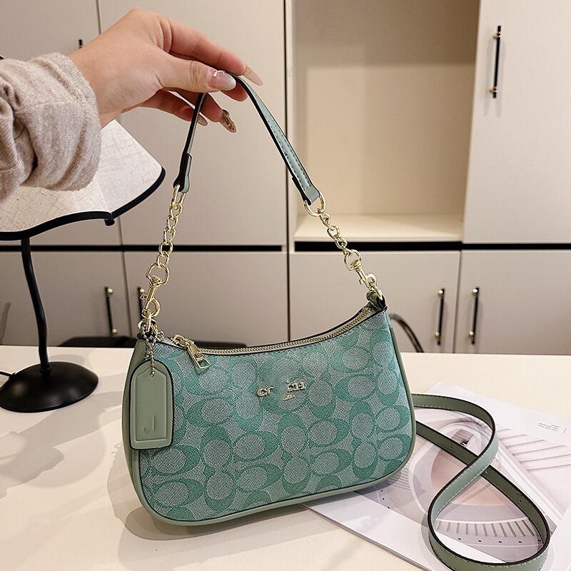 Koujia 新しいレディースバッグ teri25 脇の下バッグクラシック老眼ファッションショルダークロスボディポータブル麻雀バッグ三日月バッグ|undefined