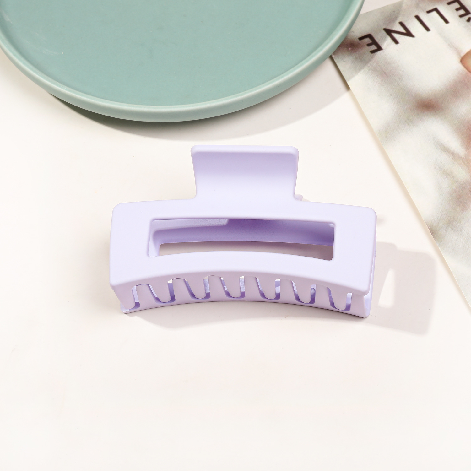 8.5cm 사각 반투명 라이트 퍼플 15