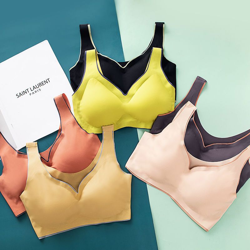 Thai Traceless Latex Underwear Women's Thin Large Size Women's Anti-sagging Push-up Non-rimless Back Bra