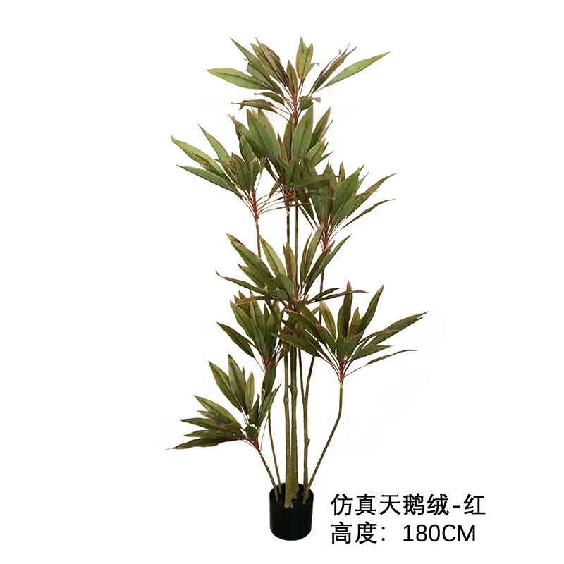 緑植ビロードの軽豪華な高級植物の置物をシミュレーションします。|undefined