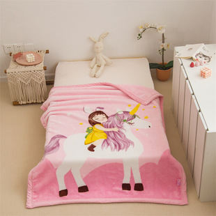 Baby Grade a Children's Cloud Blanket Kindergarten Cartoon Blanket Super Soft Cross-Border Temu Xiyin Aliexpress