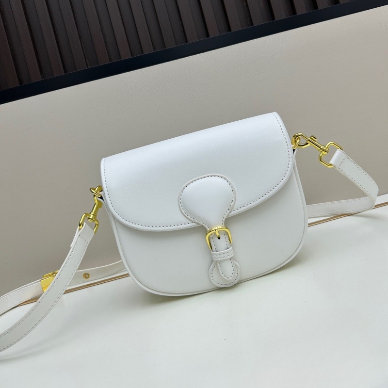 In Stock D-Brand BOBBY EAST-WEST European & American Retro Cowhide Solid Color Bobby Bag Shoulder Crossbody Underarm Bag