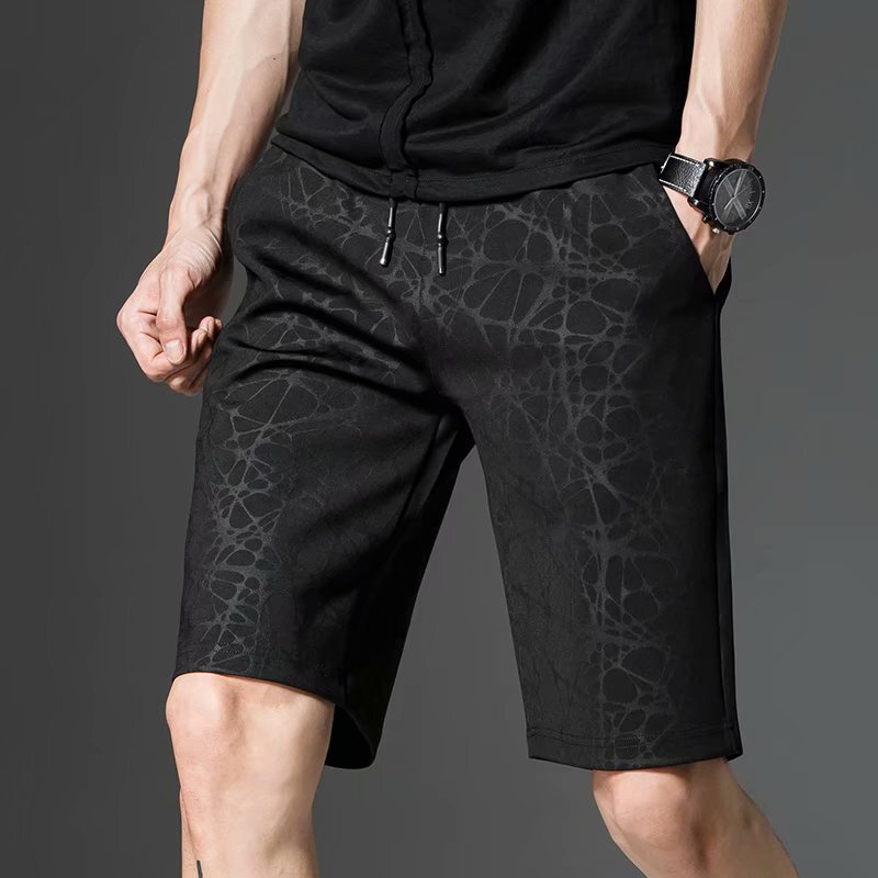 Summer 2021 New Large Size Stretch Camouflage Shorts Men's Loose Casual Pants Straight Korean Style Trendyy Five-Point Pants