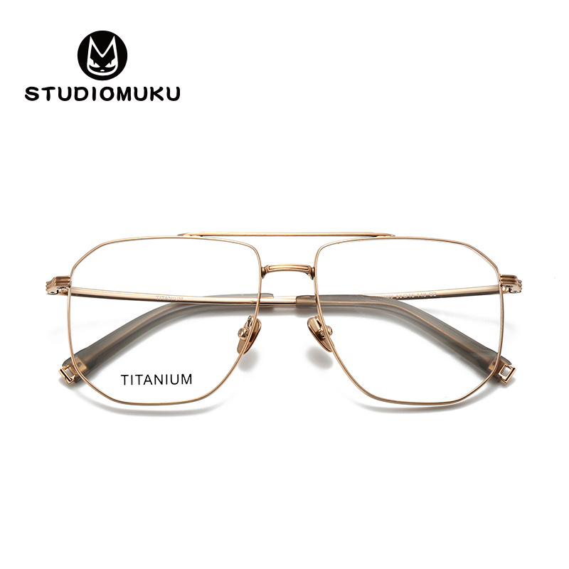 STUDIOMUKU GAS COOLES FLYING DOUBLE BEAMS DESIGN, el marco de gafas ideal para hombres con cara grande y hardcore.