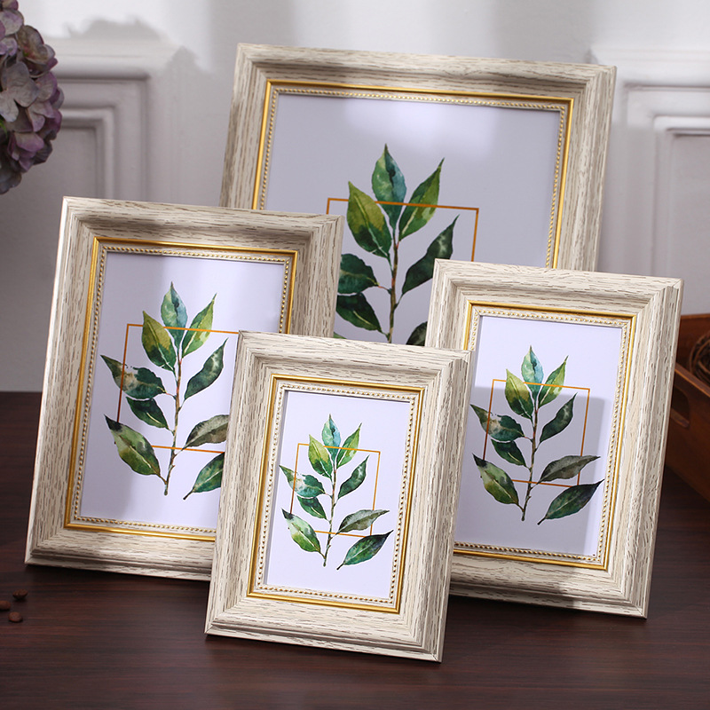 歐美復古懷舊相框5寸6寸7寸擺台美術作品畫框照片牆兒童像框批發