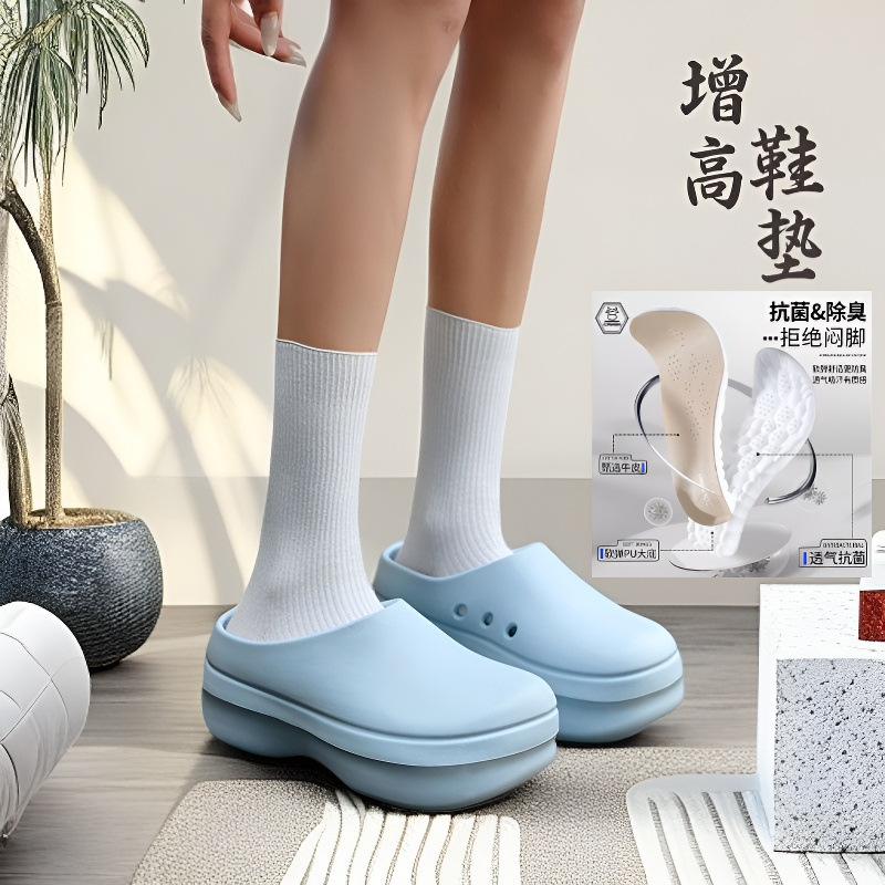 Baotou Chef Shoes for Women, Summer Outdoor Waterproof Half-Pack Eva Slippers for Men, Indoor Home Non-Slip Mule Shoes