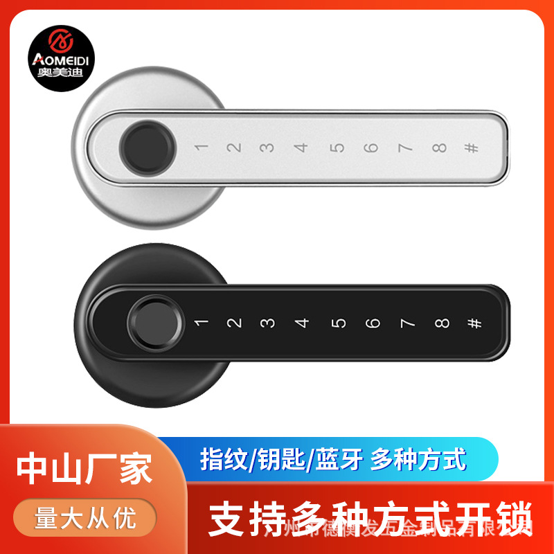 Antiguo graffiti Smart Lock Bluetooth Control de madera interior puerta dormitorio Oficina Mute contraseña huella digital bloqueo