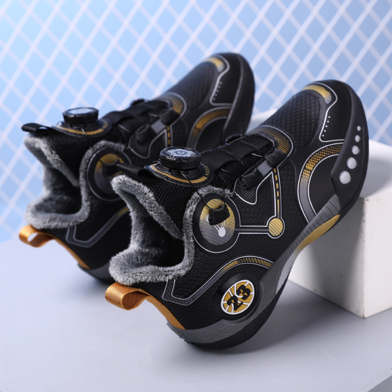 [기모 가죽] 블랙 골드