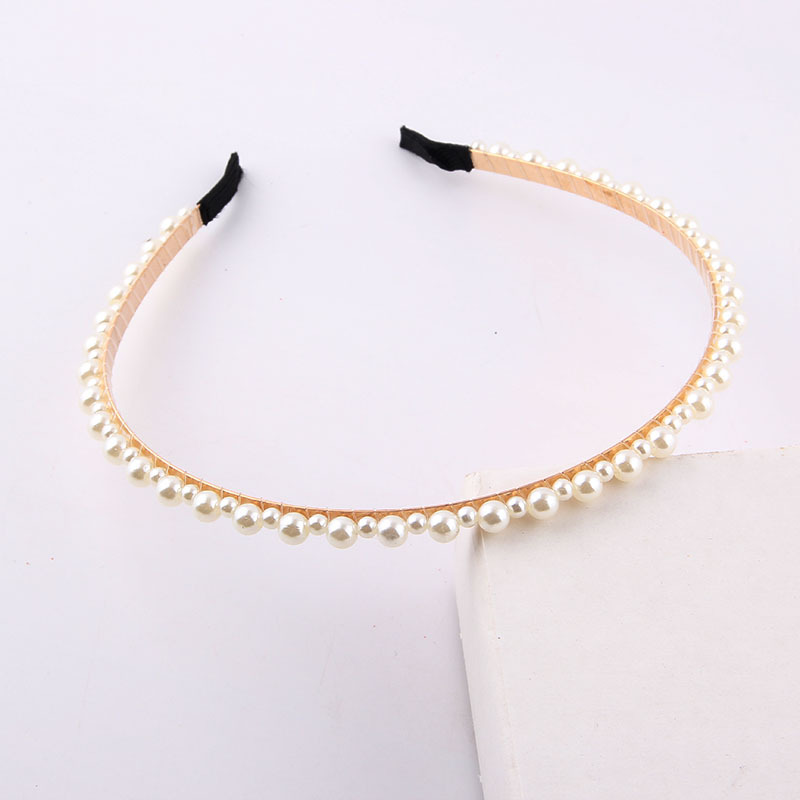 Wholesale Jewelry Simple Small Pearl Particles Hair Band Nihaojewelry display picture 2