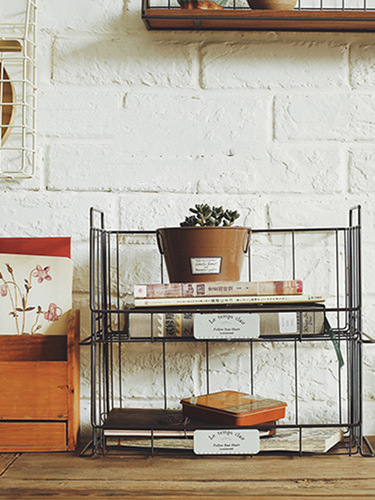 5YA1 wholesale stack.  Stackable iron small storage rack kitchen countertop grid storage basket multi-layer sundry