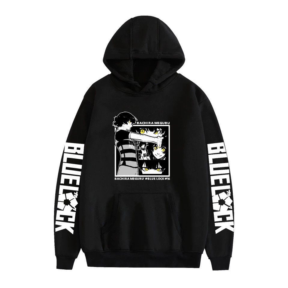 Новый синий тюрьма Blue Lock с принтом толстовка повседневная мужская и женская осень-зима с капюшоном трансграничный свитер