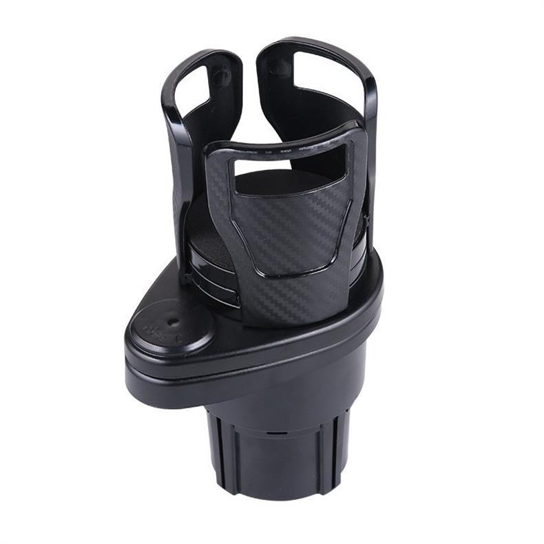 Cross-Border Hot-Selling Multifunctional Car Water Cup Holder, One-Point-Two Rotatable and Stretchable Carbon Fiber Car Beverage Holder