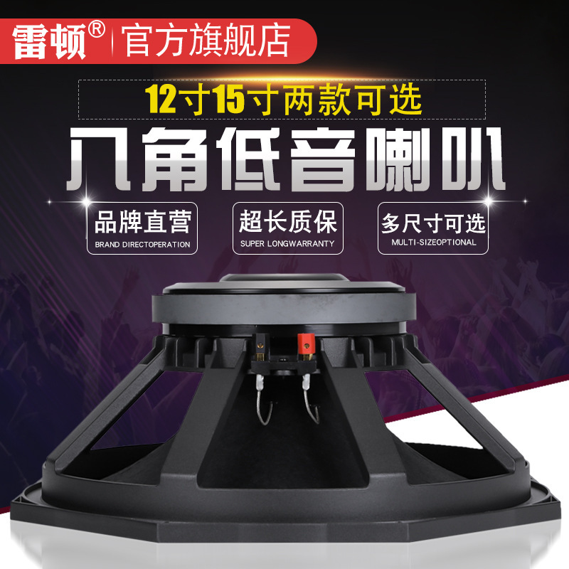 Leighton 12 inch 15 inch full frequency woofer 190 magnetic 75 core high power 500 watt speaker