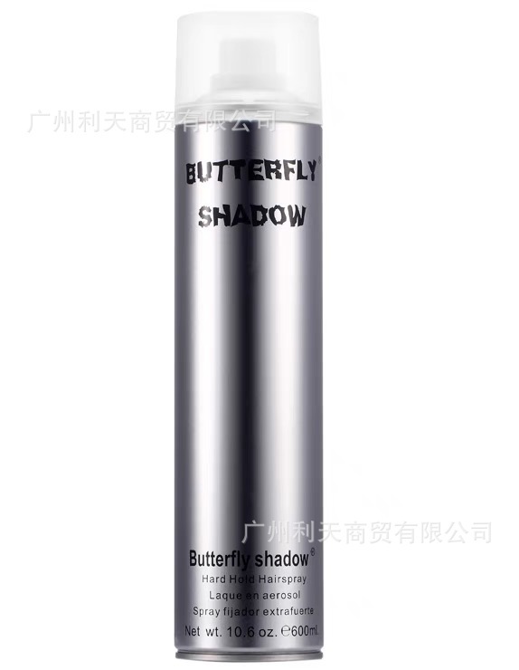 600ml蝶伊清影butterflyshadow特硬速干发胶造型干胶定型清香喷雾|undefined
