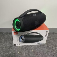 跨境热销JB.L音乐战神3 BOOMBOX3无线蓝牙音箱手提音箱LED灯插卡