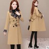 空气层风衣女2021年新款秋冬韩版休闲时尚大码中长款大衣外套|ms