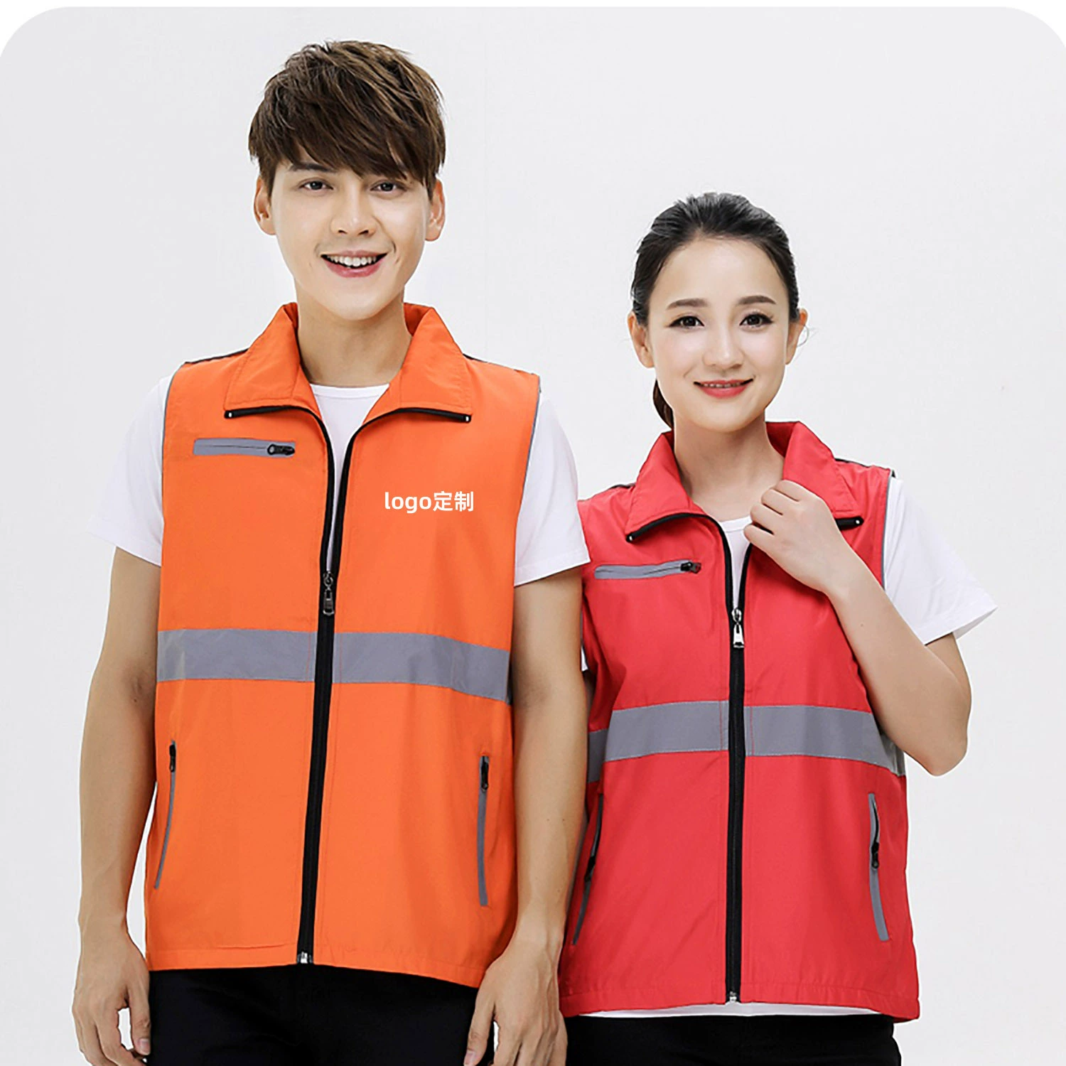 Летний светоотражающий жилет с сеткой