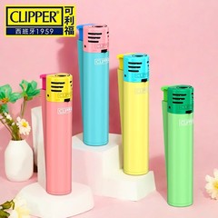 クリッパー可利福マカロンミニ砥石直冲赤い炎の空気入れ点火ガンライター卸売り
