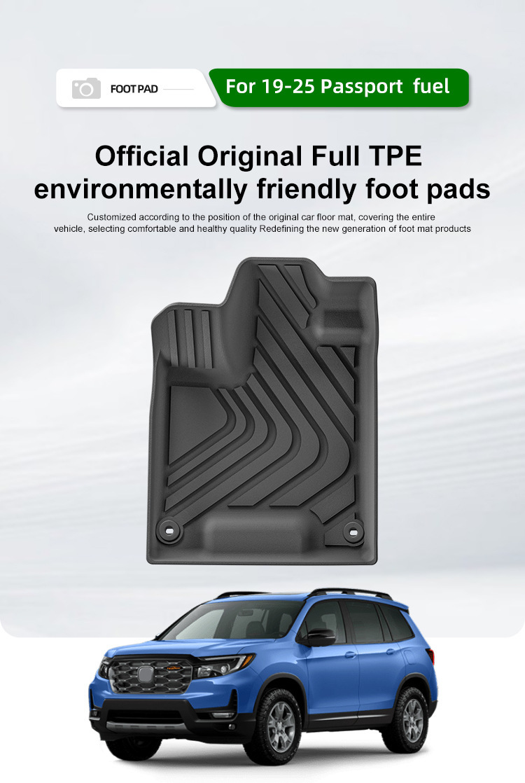 Suitable for 19-25 Honda Passport Car Special Floor Mats Tpe Floor Mats Trunk Mats Cross-Border