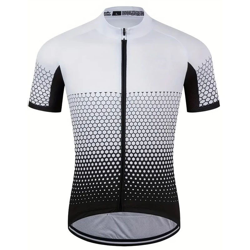 New Summer Short-sleeved Cycling Clothing Men's Road Mountain Bike Top Equipment Breathable Quick-drying Sweat-wicking high quality
