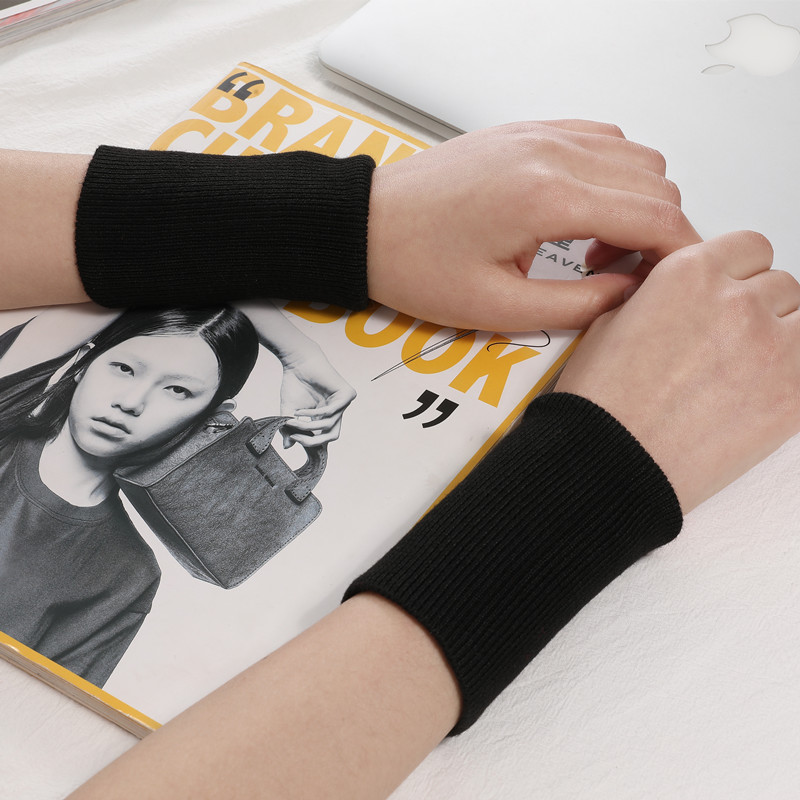 毛线半指手套冬天女可爱半截精仿保暖无指短款学生男针织露指护腕