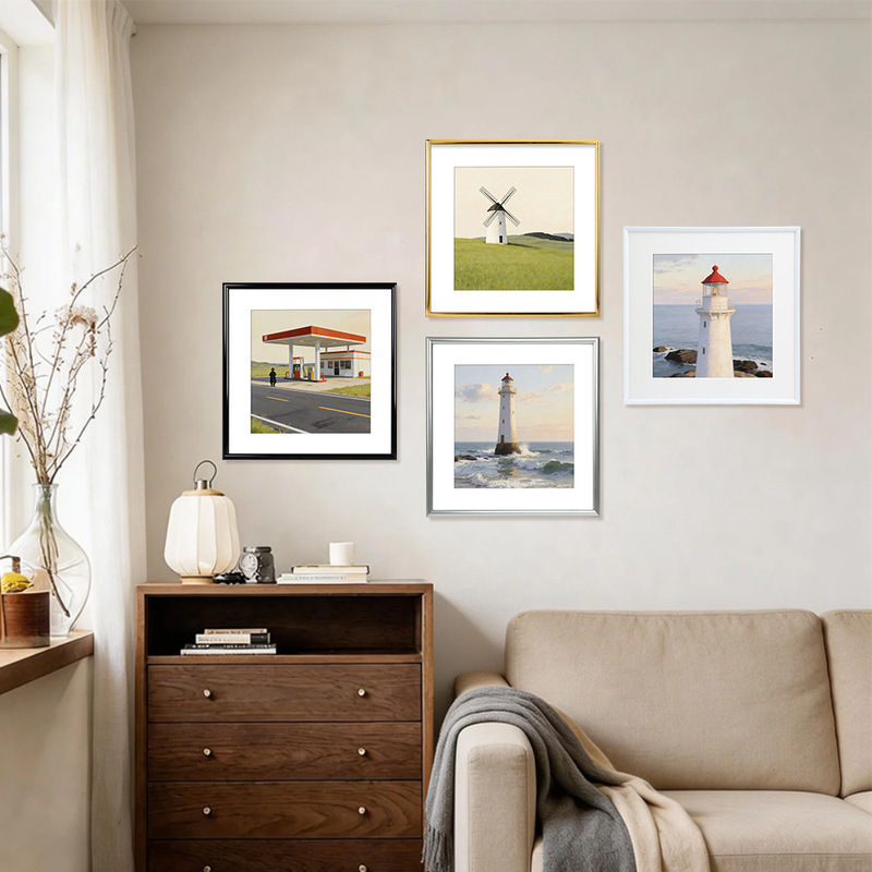 Pvc Photo Frame 3D Photo Frame Wholesale Simple Wall-Mounted Decorative Picture Frame 6inch 7inch 8inch A4 Wall-Mounted Photo Frame Empty Frame