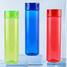 跨境戶外運動tritan水杯便攜隨行透明塑料杯單層直筒杯健身水瓶
