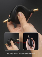 Tea tray drain pipe tea table water absorbing ball tea table bakelite silicone hose tea outlet pipe down pipe tea set accessories