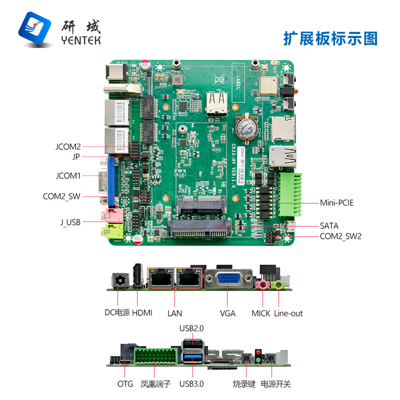 研域工控 AS35-HV domestic industrial computer RK3568/RK3399 wall-mounted Android industrial computer host
