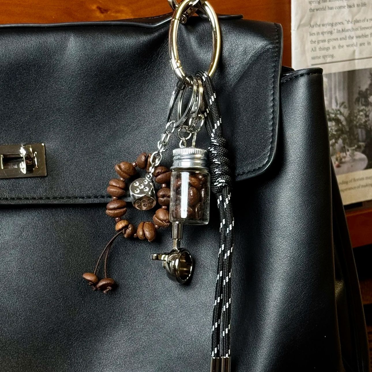 Coffee bean string m series pendant