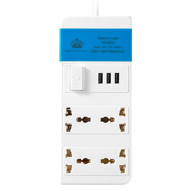 Multipropósito transfronterizo enchufe inteligente multipuerto cargador de teléfono móvil cabezal de carga multifuncional USB exportador de comercio exterior image 6