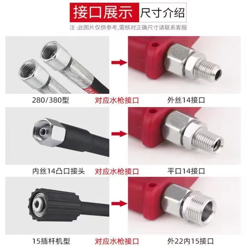 Car washer high pressure copper valve water gun quick plug car wash shop fan cleaning machine spray gun quick connect nozzle 1/4 Union