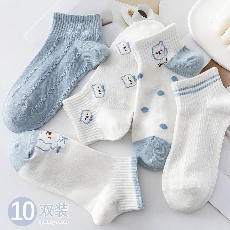 Nuevos/hombres y mujeres opcionales Otoño e Invierno hombres y mujeres medias altas medias blancas calcetines invisibles calcetines florales lindos