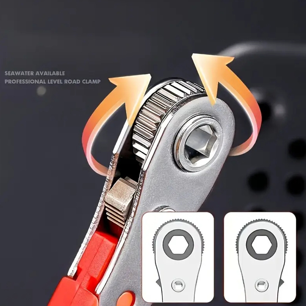 Mini 36 dientes llave de trinquete ajustable varilla de destornillador hacia adelante y hacia atrás 6.35mm espacio pequeño usar llave voladora