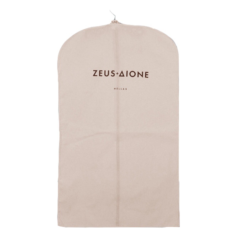 Cotton Embryo Cloth Suit Packaging Dust Cover Travel Clothing Storage Protective Bag Coat Hanging Bag Printable logo