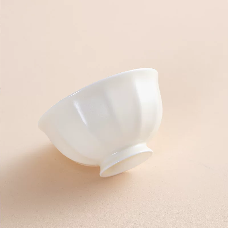 Cream ceramic tableware, set, high-quality style