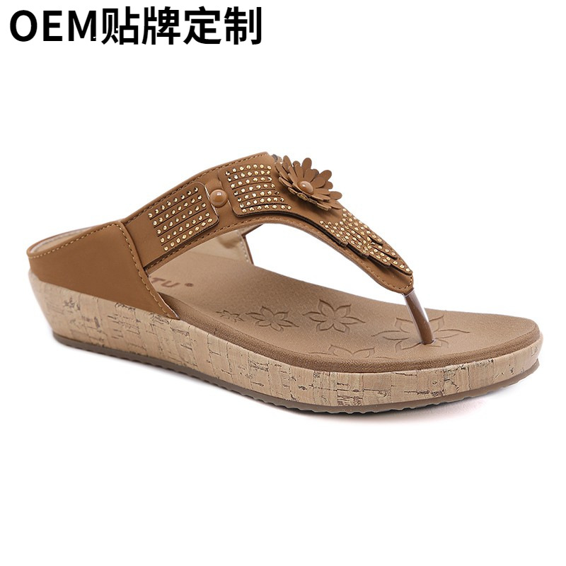 F8435 500K GIÀY DÉP LÊ NỮ HUITDTU HỌA TIẾT HOA ĐẾ XUỒNG ĐẾ CAO GIÀY DÉP NỮ G01 SẢN PHẨM MỚI