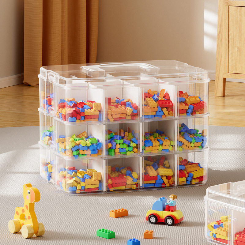 Children's Toys Lego Storage Box Parts Classification Storage Box Building Blocks Sorting Compartment Organizing Box Multi-Layer Large Capacity Children's Toys Lego Storage Box Parts Classification Storage Box Building Blocks Sorting Compartment Organizing Box Multi-Layer Large Capacity