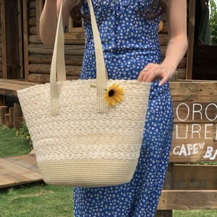 In-Stock New Lace Straw Bag and Hat Set for Women, Beach Vacation Bag, Large Capacity Shoulder Bag for Women, Summer In-Stock New Lace Straw Bag and Hat Set for Women, Beach Vacation Bag, Large Capacity Shoulder Bag for Women, Summer