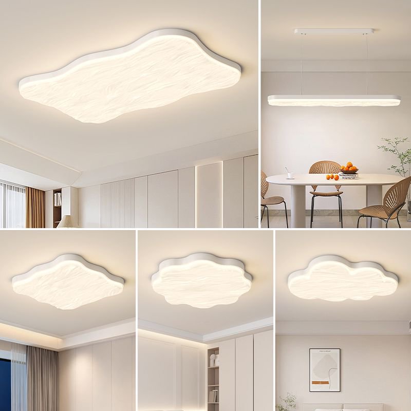 Modern Minimalist French-Style Living Room Ceiling Light, Cozy Atmosphere Bedroom Light, Creative Cloud Cream-Style Study Room Light Modern Minimalist French-Style Living Room Ceiling Light, Cozy Atmosphere Bedroom Light, Creative Cloud Cream-Style Study Room Light