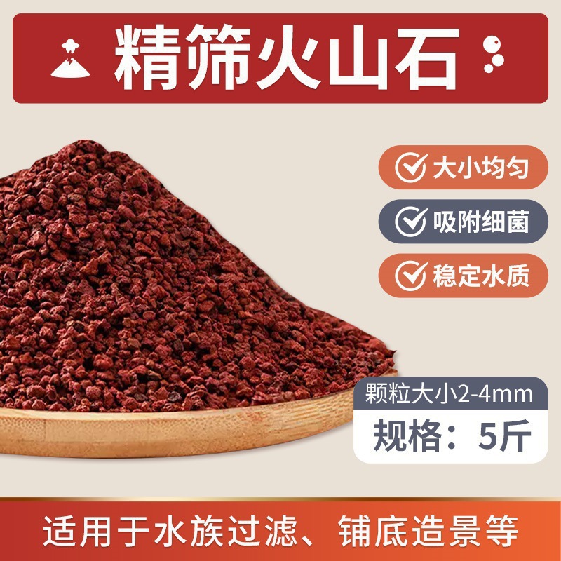 [미세한 스크리닝 및 청소] 화산석 2-4mm (2.5kg팩)