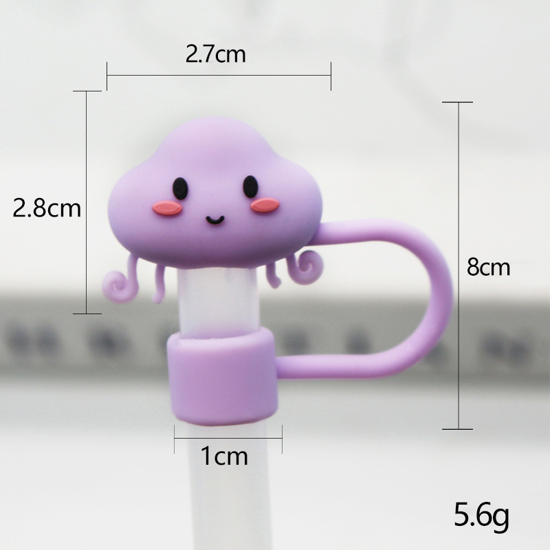 Medusas moradas de silicona de 10 mm