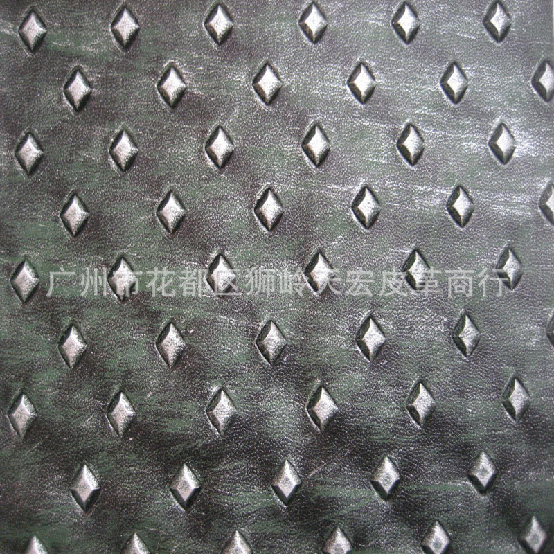 凹凸钻石纹皮革双色复古仿古凸锥纹PU皮革装饰皮革包装文具人造皮
