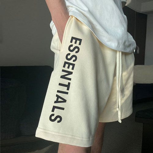 FCAR OF GOD Summer high street fashion brand shorts ESSENTIALS shorts for men, sports and leisure, three-quarter pants
