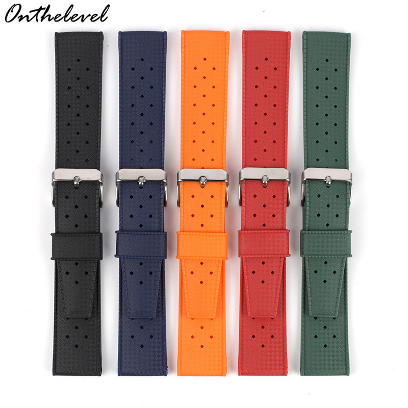 Suitable for Samsung/Huawei Silicone Watch Strap 20 22mm Men's Universal Smart Watch Waterproof Pin Buckle